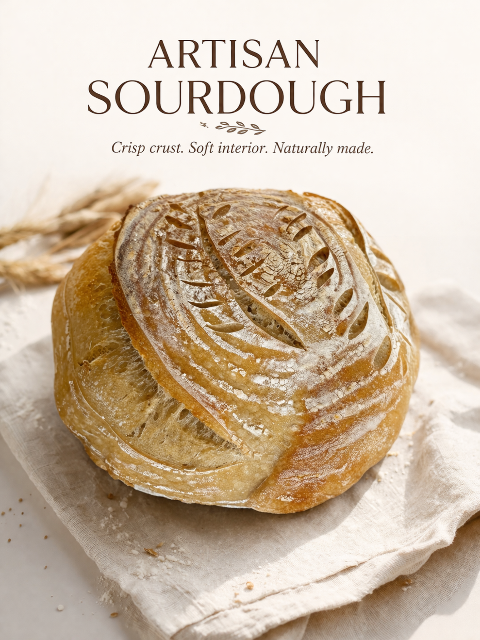 Artisan sourdough loaf